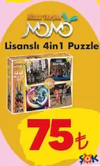 AKILLI TAVŞAN MOMO LİSANSLI 4İN1 PUZZLE AKILLI TAVŞAN MOMO LİSANSLI 4İN1 PUZZLE